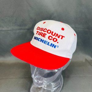 New Vintage Discount Tire Co. Michelin Snapback Trucker Hat Cap